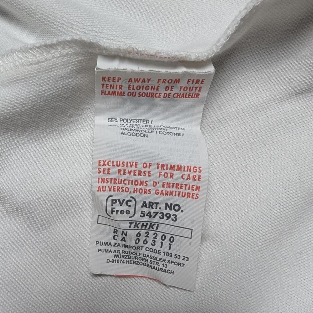 White Puma Track Jacket Large - Picture 3 of 5